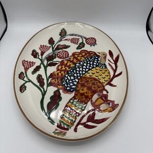 Threshold Stoneware Oval Boho Turkey Platter 16x11" Thanksgiving Fall Ceramic